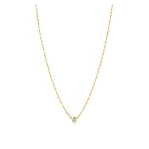 Tiffany’s Elsa Peretti Gold Necklace with diamond in the center